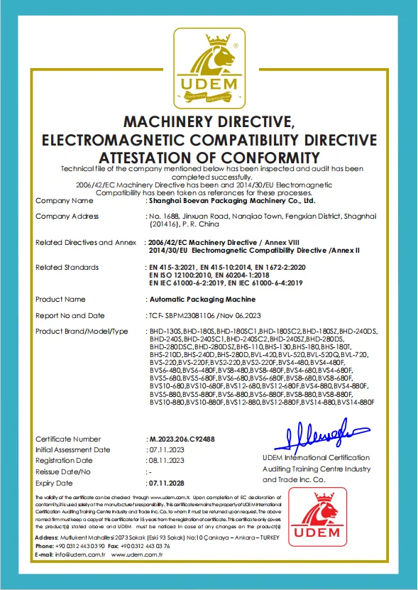 Boevan Machinery & EMC Directive