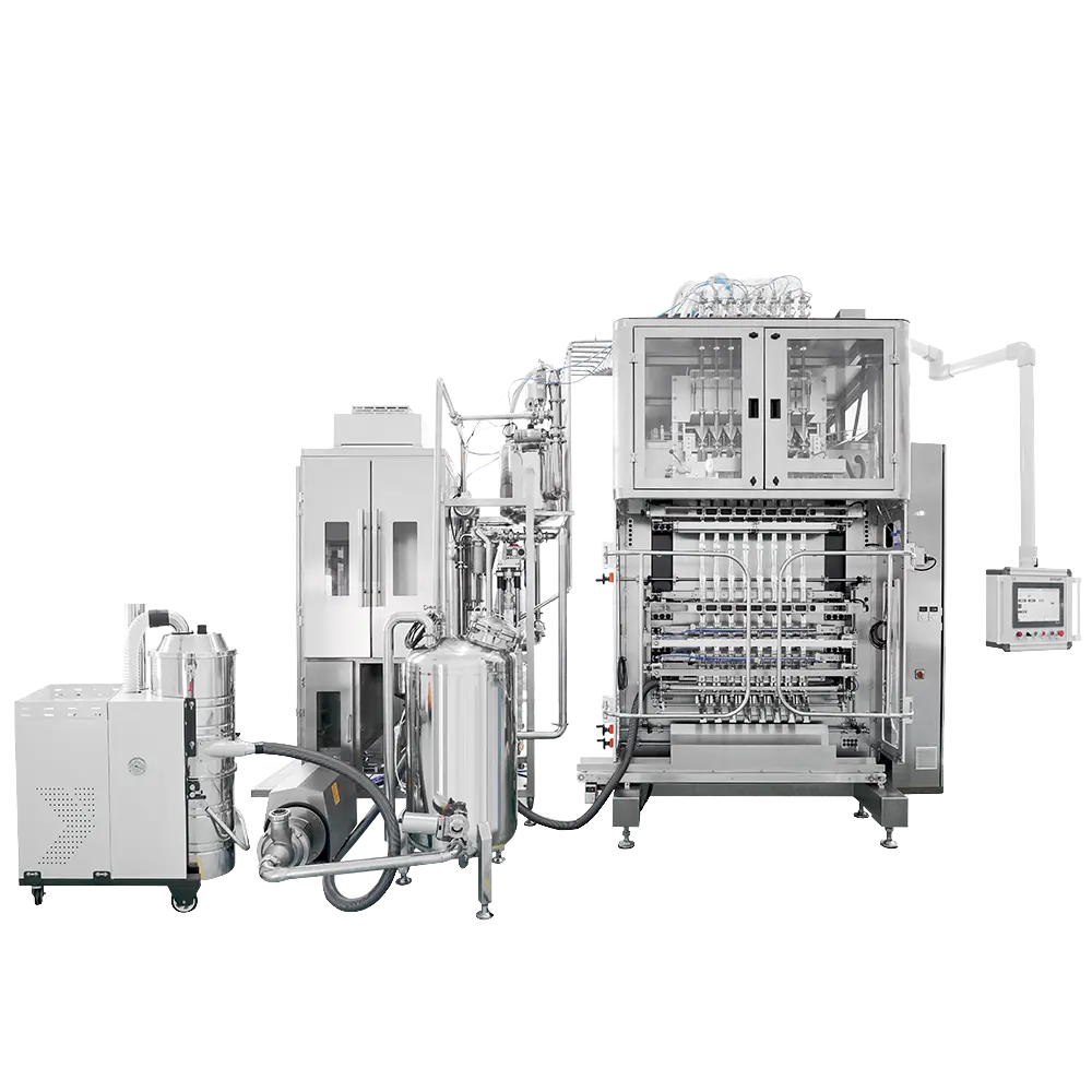 BVS8-880 Multilane Yougrt Stick Packing Machine with Fruit Pieces
